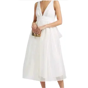 Sachin & Babi Women Carmina Organza Midi Bow Dress Wedding Prom Size‎ 8 thumbnail 3