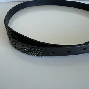 Joe’s Jeans Women’s Handmade Genuine Black Leather Studded Belt‎ thumbnail 3