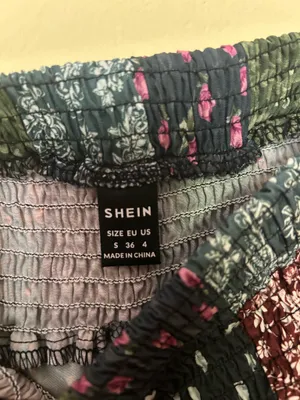 Shein Pants Patchwork Print thumbnail 2