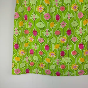 Vtg Lilly Pulitzer Green Floral Spring Mini Skirt Sz 10 Lime Lemon Ladybug thumbnail 6
