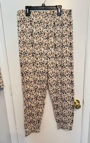 Animal print pajamas set 2X Pink thumbnail 5