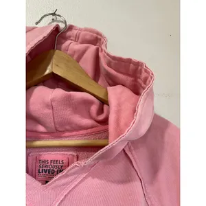 American Eagle Oversized Pink Distressed Sweater‎ Cotton Blend Casual Size Small thumbnail 7