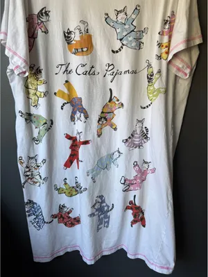 Little Blue House The Cats Pajamas Cotton Sleepshirt thumbnail 3