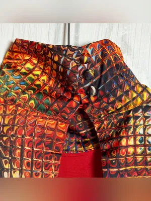 NWT WNTRMSE Kenzie Disco Print Mini Dress Open Back Mock Neck, US‎ 6 ($245) thumbnail 9