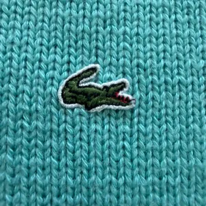 Lacoste‎ Knit Button Up Pullover Women's Sweater Turquoise 44 Large Blue Preppy thumbnail 9