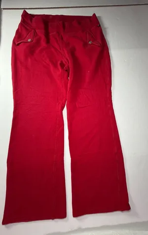 Vintage Y2K Polo Jeans Co. Ralph Lauren Red Knit Pants thumbnail 1