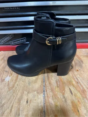 Anne Klein Rowan Bootie Chunky Block Heel Black Size 7.5 M thumbnail 5