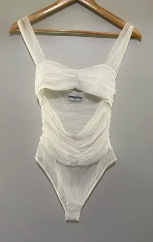 Princess Polly White Bodysuit thumbnail 1