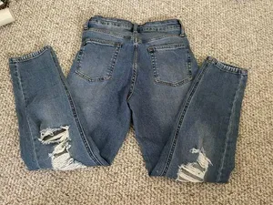 Wild Fable Blue Mom Jeans thumbnail 5