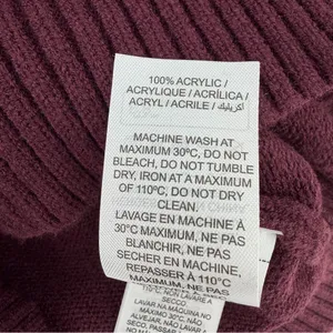 Edikted burgundy off the shoulder sweater thumbnail 7
