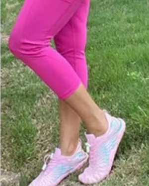Lightweight Pink Breathable Barefoot Athletic Shoes with Anti-Slip Sole thumbnail 9