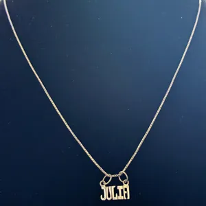 Custom "JULIA" Sterling Silver Block Name Necklace 20” thumbnail 2