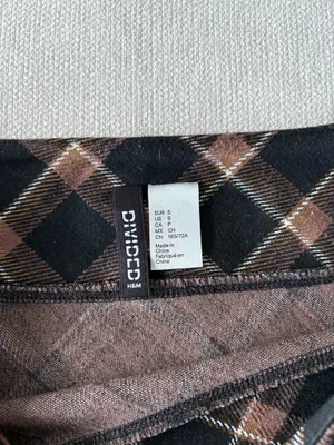 H&M Plaid micro mini skirt thumbnail 3