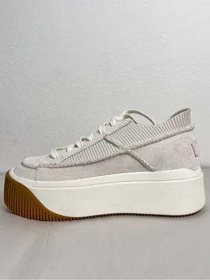 UGG EZ-Duzit Platform Sneakers White Women's 7.5 NWOT Lace Up Platform Shoes thumbnail 6