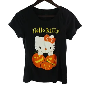 Hello Kitty Halloween M Black Orange Top thumbnail 1