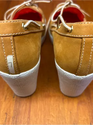Timberland Skipher Mule Tan Boat Moccasin Wedge Leather size 7 thumbnail 4