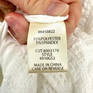 Max‎ Studio London White Midi Dress Women's L Textured Smocked Sundress Resort thumbnail 7