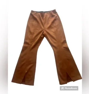 Free People/We the Free CURVY‎ Real Deal Vegan Suede Flare Pants thumbnail 2