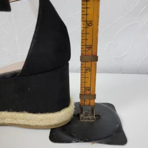 BCBGeneration Addie Women Sandals Size 7.5 Black Ankle Strap Espadrille Platform thumbnail 13