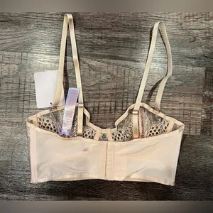 NWT Savage x Fenty Lace and Vinyl Bra thumbnail 2