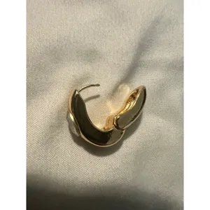 Gold Tone Hoop Earrings Natasha Lead Compliant Fashion Jewelry Chic‎ NWT thumbnail 7