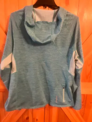 LL Bean 1/4 Zip Lightweight Pullover Women's Size XL Misses Item ID 289474 Aqua. thumbnail 5
