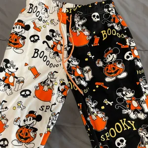 Disney Mickey Mouse Women's Halloween Joggers Fleece Pajama Pants 4-6 Small 3629 thumbnail 2