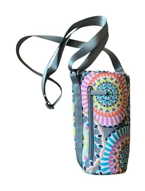 Vera Bradley Performance Twill Water Bottle Crossbody Sunny‎ Medallion Insulated thumbnail 1