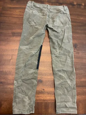 Free People Jeans Women’s 2 Patchwork Utility Pants Green thumbnail 3