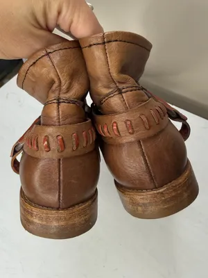 Alberto Fermani Soft Slouchy Leather Ankle Boots with Harness Strap Detail thumbnail 9