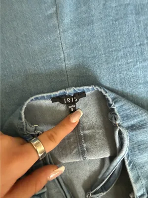 Iris Denim mini dress thumbnail 5