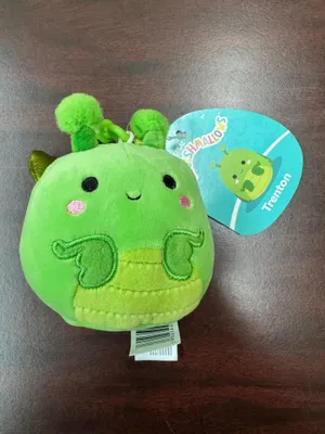 NWT Squishmallow Trenton Praying Mantis Plush Keychain Green thumbnail 1