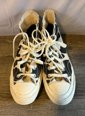 Cow Print Converse High-Top Unisex  thumbnail 1
