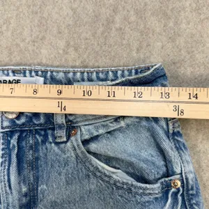 Garage Jeans Women 1 Straight Leg Blue Y2K Grunge 90s Off Duty Skater Distressed thumbnail 8