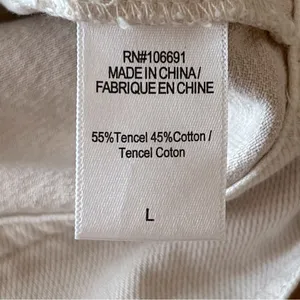 YFB Young Fabulous & Broke Beige Flap pocket Crop jacket, tencell blend, L NWOT thumbnail 14