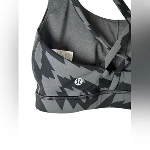 Lululemon Energy Bra Medium Support B–D Cup Voltage‎ Graphite Grey Black Size 6 thumbnail 7