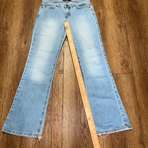 Y2K American Eagle Light Wash Bootcut Jeans Womens 4 Mid Rise Denim boho western thumbnail 3