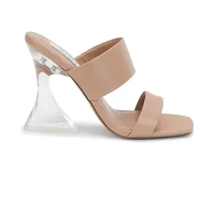 NIB STEVEN New York Women Y2K Brinne Lucite Heeled‎ Sandal 7.5 Nude thumbnail 2