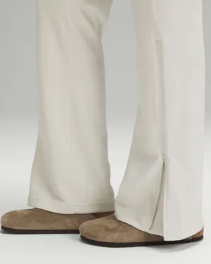 Lululemon Brushed Softstreme Ribbed Zip Flared Pant 32.5" Bone 8 thumbnail 10