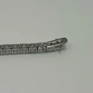 Kay Jewelers Moissanite Tennis Bracelet Silver 5mm 8 Inch Brand New VVS1 Crazy Shine No Pass thumbnail 6