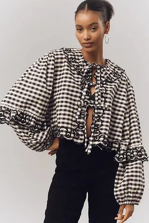Maeve Anthropologie Plaid Blouse thumbnail 1
