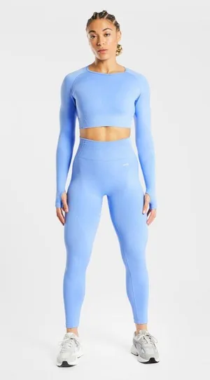 AYBL Balance V2 Seamless Leggings In Chambray Blue thumbnail 5