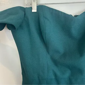 Dress the Population Bailey Pine Green Off the Shoulder Sheath/Bodycon Dress XL thumbnail 5