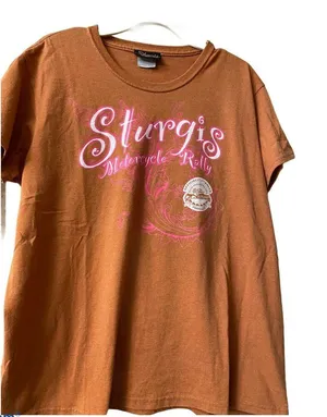 STURGIS MOTORCYCLE RALLY Tee women’s XL Black Hills‎ Classic Harley Davidson thumbnail 1