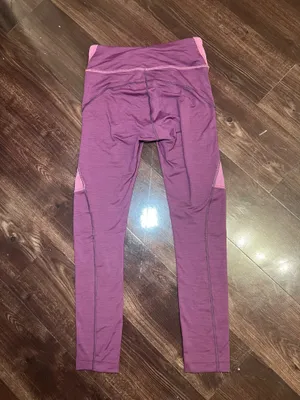 Outdoor Voices Leggings Move Free 3/4 Tech Sweat Size Small Color block Pink and Purple thumbnail 3