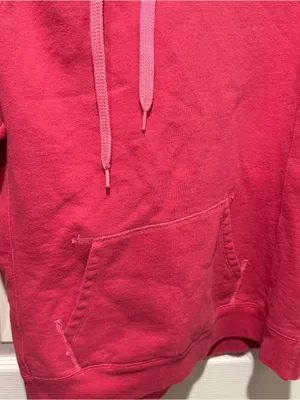 Champion Eco Authentic Pink Pullover Hoodie Women’s Large Embroidered Logo thumbnail 4
