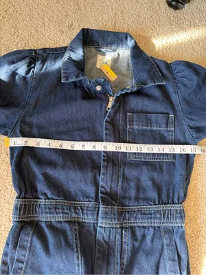 Anthropologie nully seventy + mochi Lorna denim blue jumpsuit size 4 NWT $215 thumbnail 12