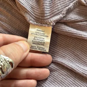 Eyeshadow lavender long sleeve peplum top oversized L thumbnail 7