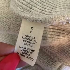 Aerie Gray Camo Oversized Crew Neck Sweatshirt‎ Ribbed Panels Small thumbnail 3