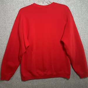 Vintage XL Sweatshirt Red‎ Long Sleeve Born in the USA Fruit of the Loom Heavy thumbnail 11